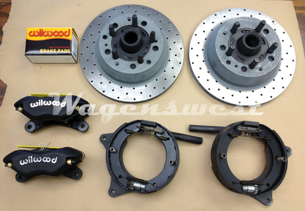 Wagenswest 196879 VW bus rear disc brake kit OEM Porsche style