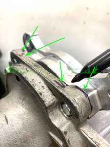 where to grind on trailing arm